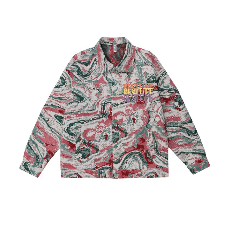 Unisex Jacket Casual Jacket Turn-down Collar Coat