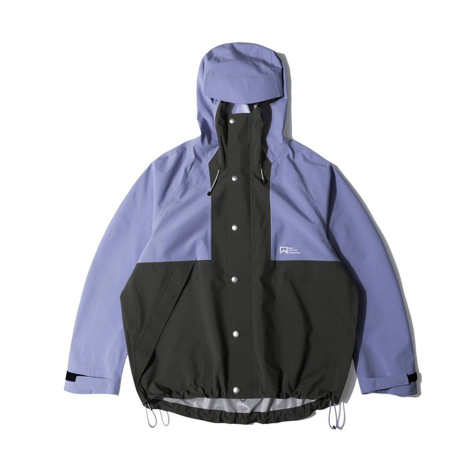 Unisex Jacket Shell Jacket Waterproof Windproof Hood Jacket Coat