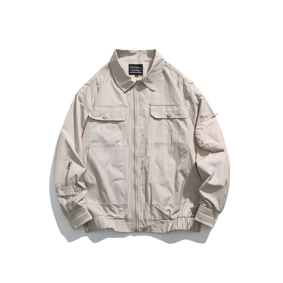 Unisex Jacket Loose Lapels Jacket Spring and Autumn