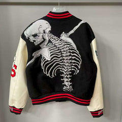 Godspeed Jacket  Baseball Jersey Jacket Embroidered Loose Stand Up Collar