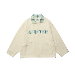 Unisex Jacket Autumn Vintage Loose Corduroy Jacket Lapel Overalls