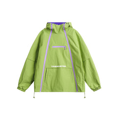 Unisex Jacket Zipper Hooded Jacket Men's and Women's Loose Functional Shell Jacket Jacket