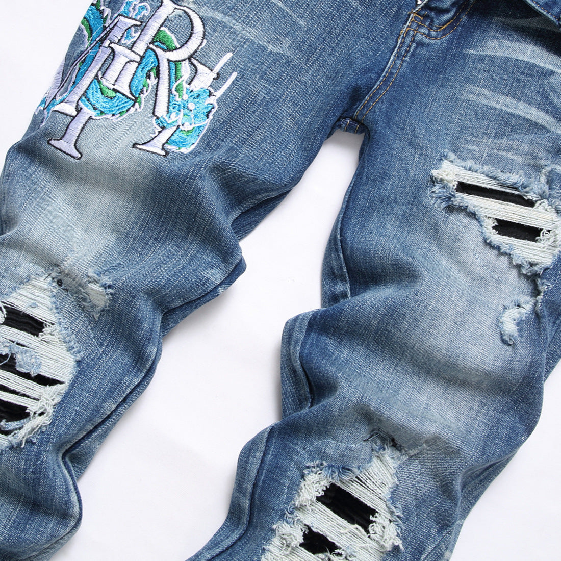 Amiri Jeans Ripped Stretch Jeans