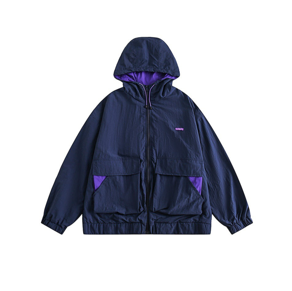 Unisex Jacket Big Pocket Jacket Hooded Jacket