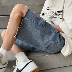 Men Jeans Ripped Denim Shorts Men Summer Casual Shorts