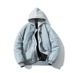 Mens Vintage Jackets Baseball Uniform Simple Jacket Padded Pilot