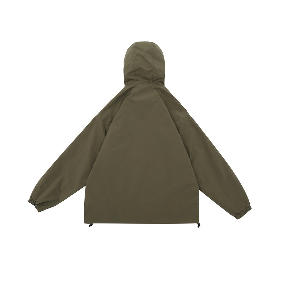 Unisex Jacket Shell Jacket Waterproof Hooded Jacket Men and Women Couple Sports Jacket