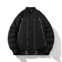 Men Vintage Jackets Vintage Zipper Baseball Padded Jacket Flight Jacket Cotton