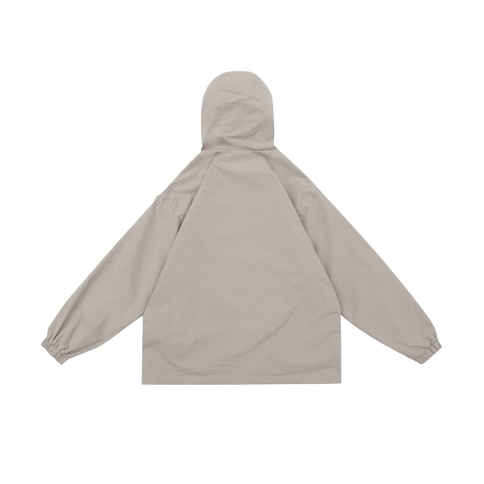 Unisex Jacket Shell Jacket Waterproof Hooded Jacket Men and Women Couple Sports Jacket