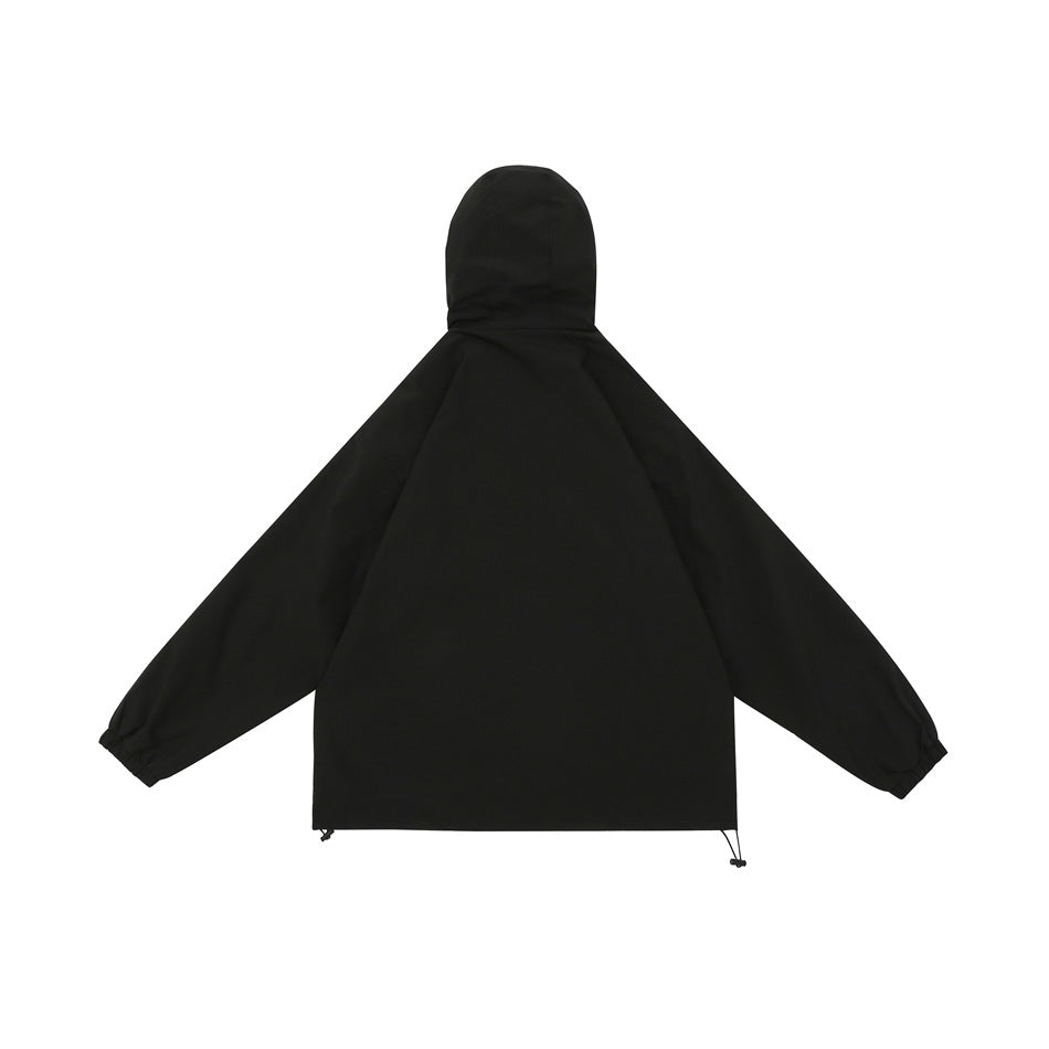 Unisex Jacket Shell Jacket Waterproof Hooded Jacket Men and Women Couple Sports Jacket