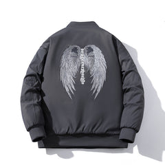 Mens Vintage Jackets Padded Jacket Embroidered Baseball Jacket Padded Jacket