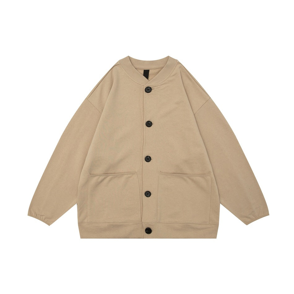 Unisex Jacket Autumn Cardigan Vintage Coat Men's Loose Top