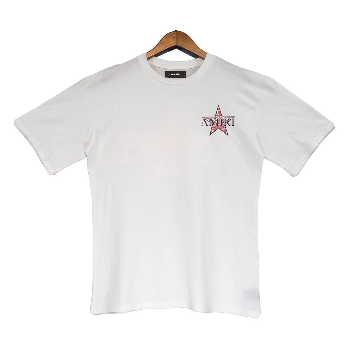 Amiri T Shirt Paisley Five-Pointed Star Printing