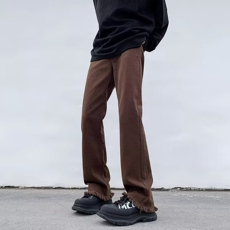 Men Jeans Autumn Skinny Jeans Straight Loose-Fitting Wide-Leg Trousers