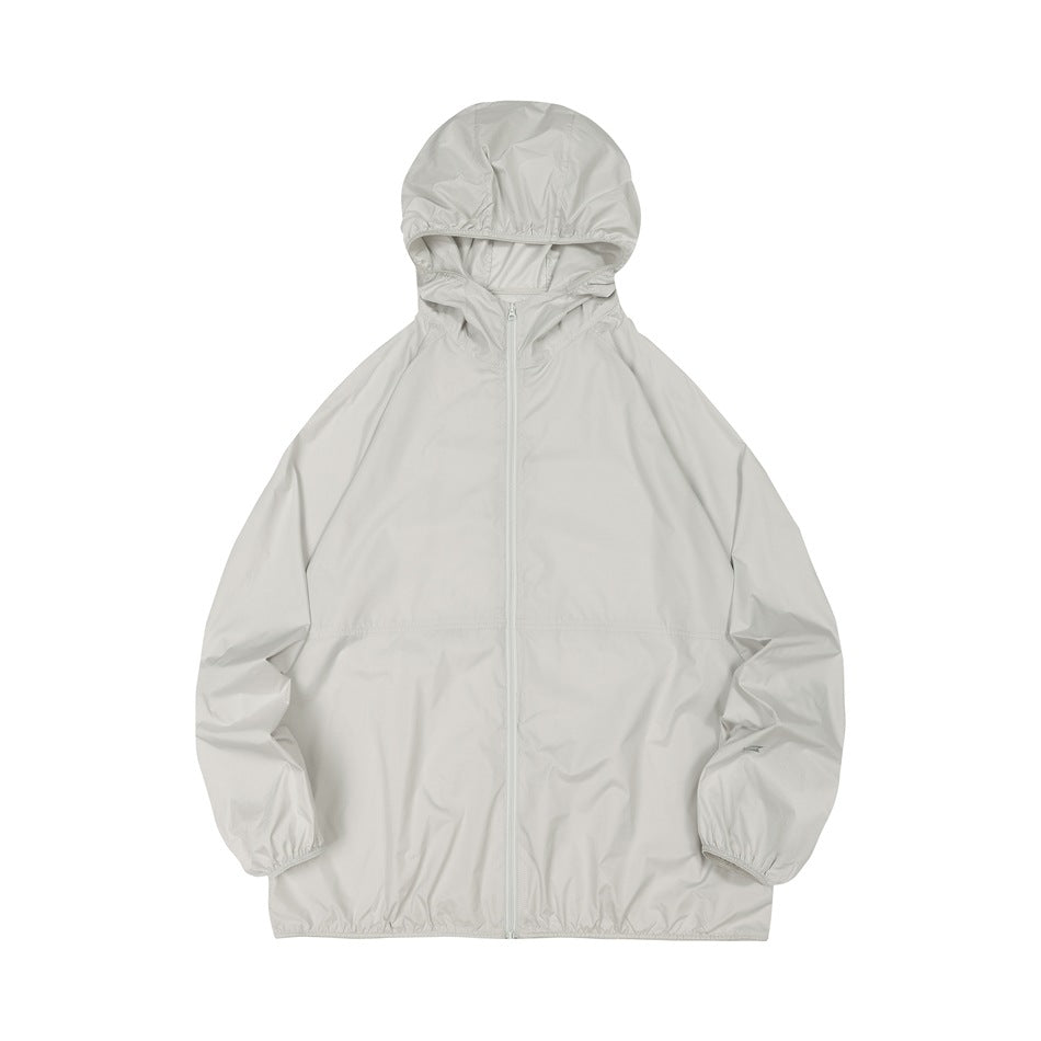 Unisex Jacket Summer Thin Hooded Sports Jacket Loose Jacket Sun-Protective Clothing