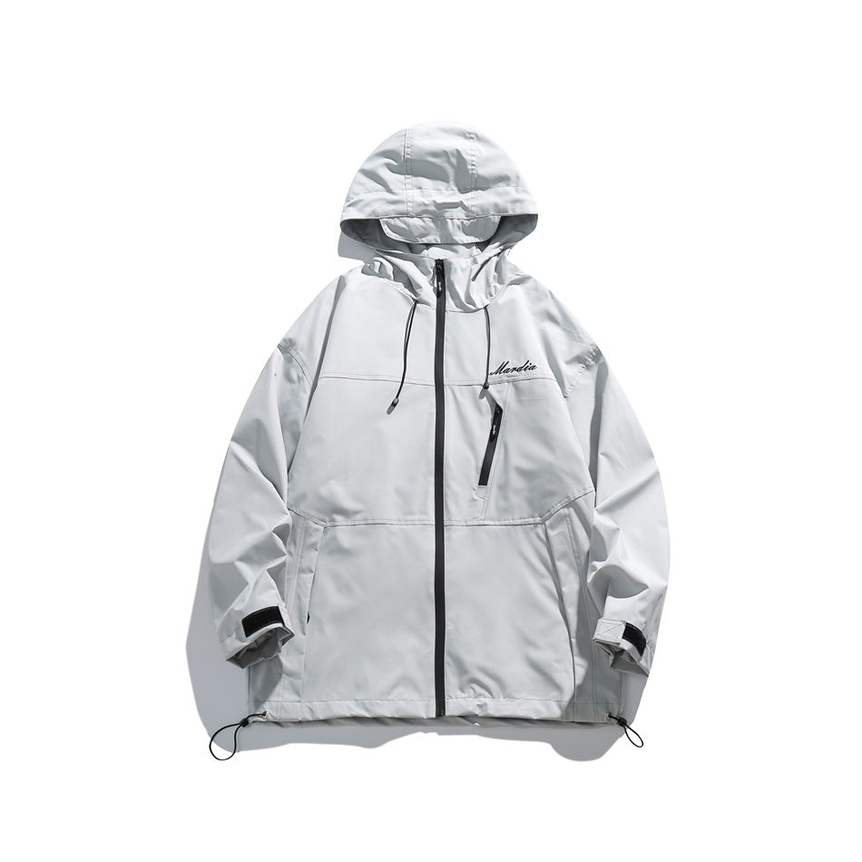 Unisex Jacket Mechanical Style Outdoor Jacket Coat Hooded Hooded Jacket