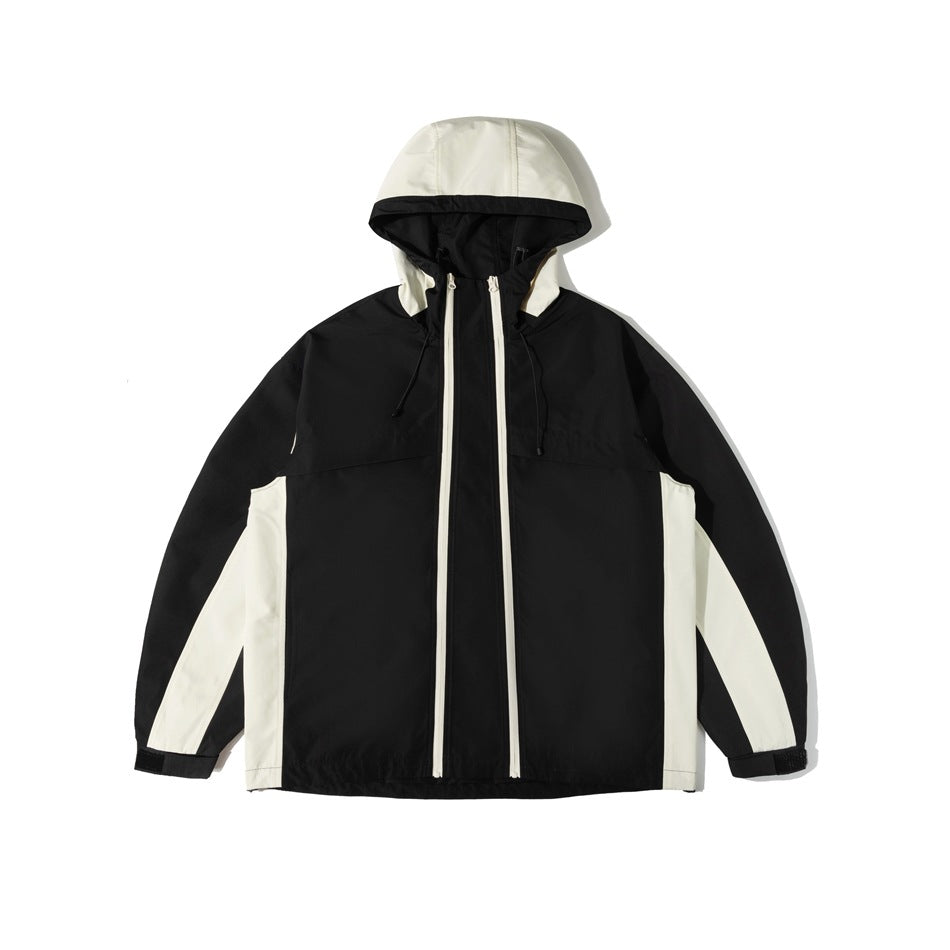 Unisex Jacket Shell Jacket Windproof Hood Jacket