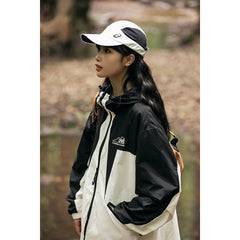 Unisex Jacket Shell Jacket Men and Women Same Style Loose Hooded Coat