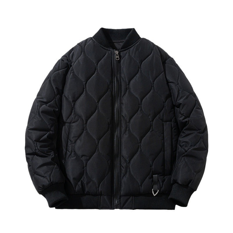 Men Vintage Jackets Loose rhombus cotton-padded baseball jacket jacket jacket