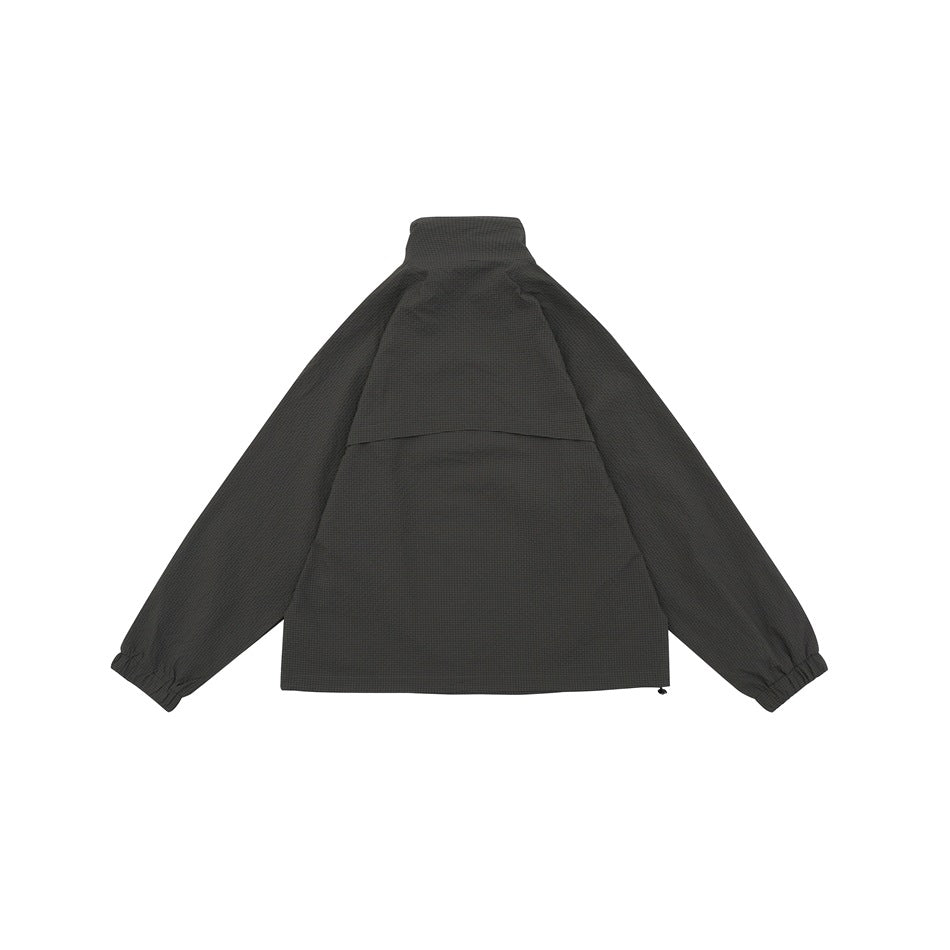 Unisex Jacket Retro Pullover Jacket Stand Collar Coat