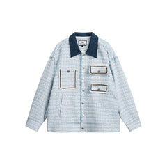 Unisex Jacket Autumn and Winter Retro Lapels Jacket Baggy Coat
