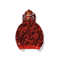 Bathing Ape Hoodie Double Hat Tiger Head Sweater Men's Cardigan