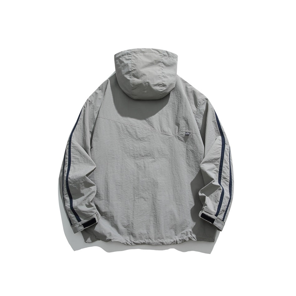 Unisex Jacket Casual Hooded Coat Men and Women Loose Jacket