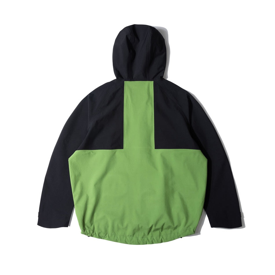 Unisex Jacket Shell Jacket Waterproof Windproof Hood Jacket Coat