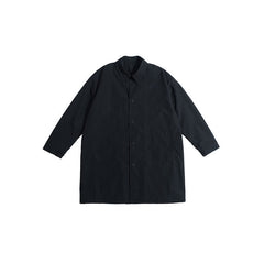 Unisex Jacket Retro Long Trench Coat Men's Loose Lapels Coat