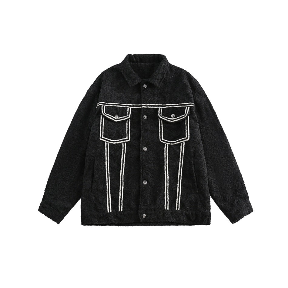 Unisex Jacket Vintage Jacket Loose Spring and Autumn Coat