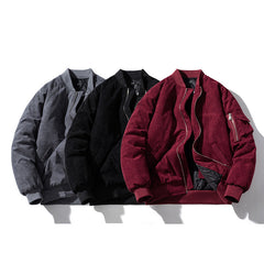 Mens Vintage Jackets Japanese Vintage Thermal Jacket Thickened Baseball Uniform