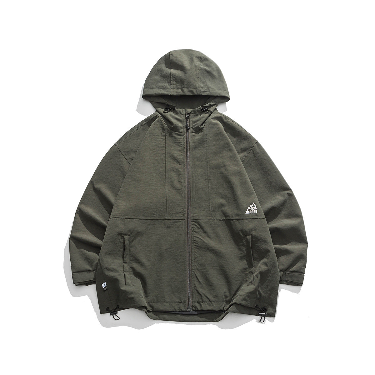 Unisex Jacket Function Men's Assault Jacket Solid Color Casual Loose-Fitting Hoodie Jacket