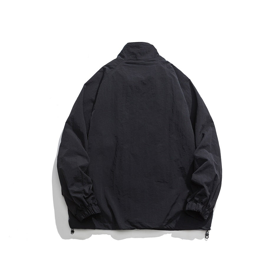 Unisex Jacket Vintage Coat Men's and Women's Tops Loose Lapel Jacket