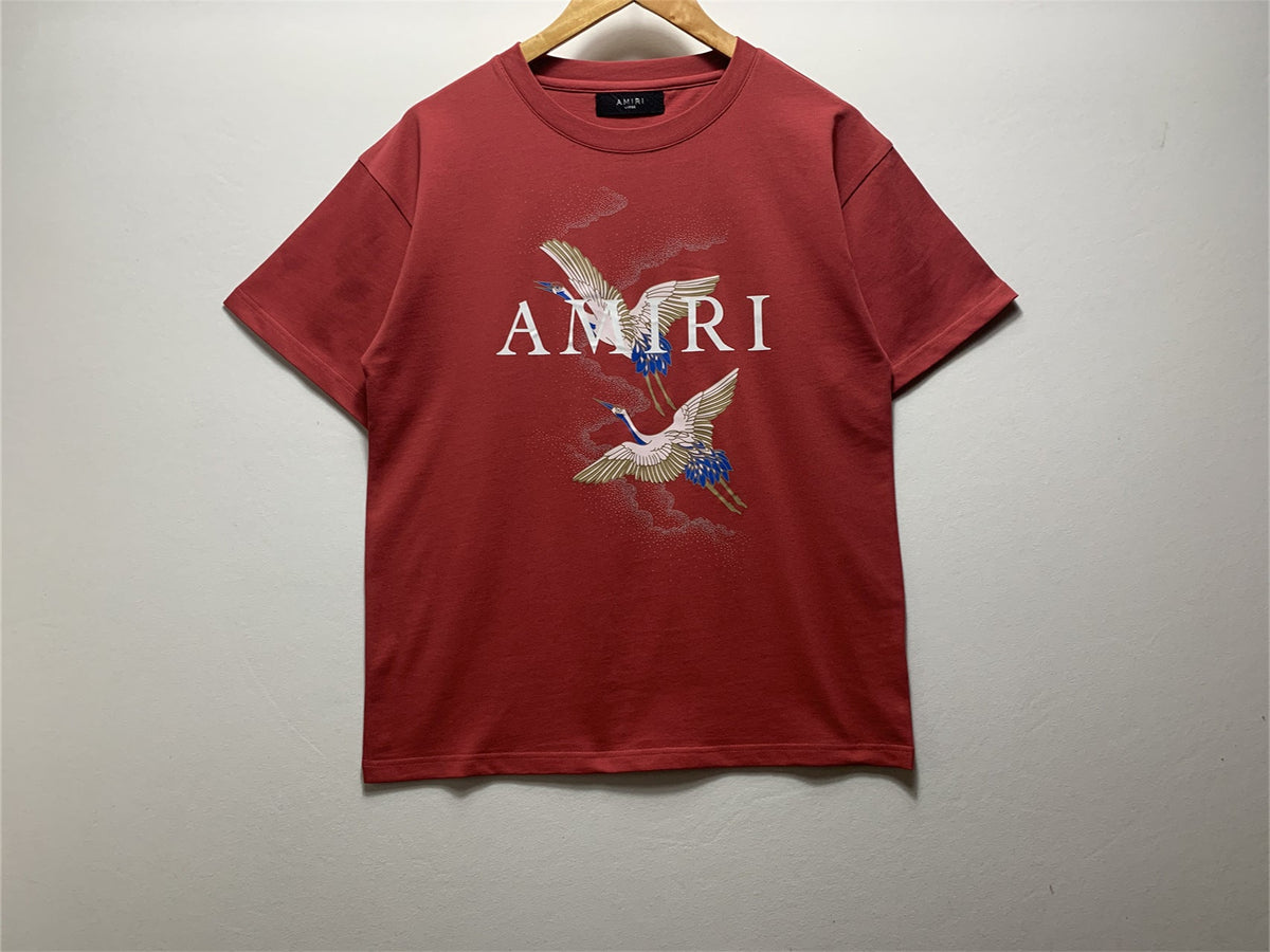 Amiri T Shirt Round Neck Printed Loose