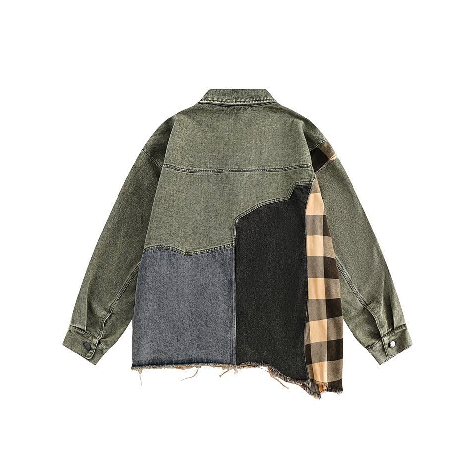 Unisex Jacket Vintage Denim Jacket for Men and Women Couple Washed Jacket Coat