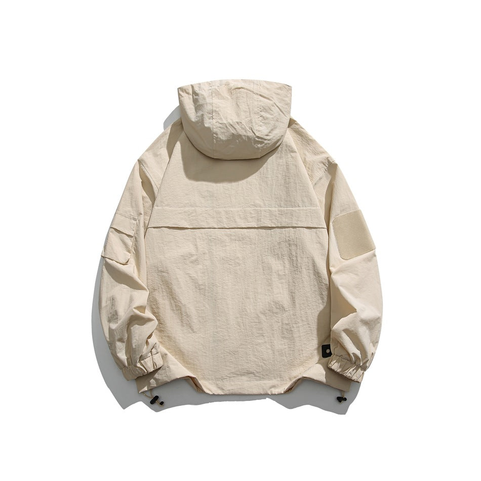 Unisex Jacket Jacket Loose Hooded Jacket Men and Women Couple Functional Style Jacket