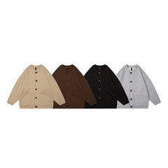 Unisex Jacket Autumn Cardigan Vintage Coat Men's Loose Top