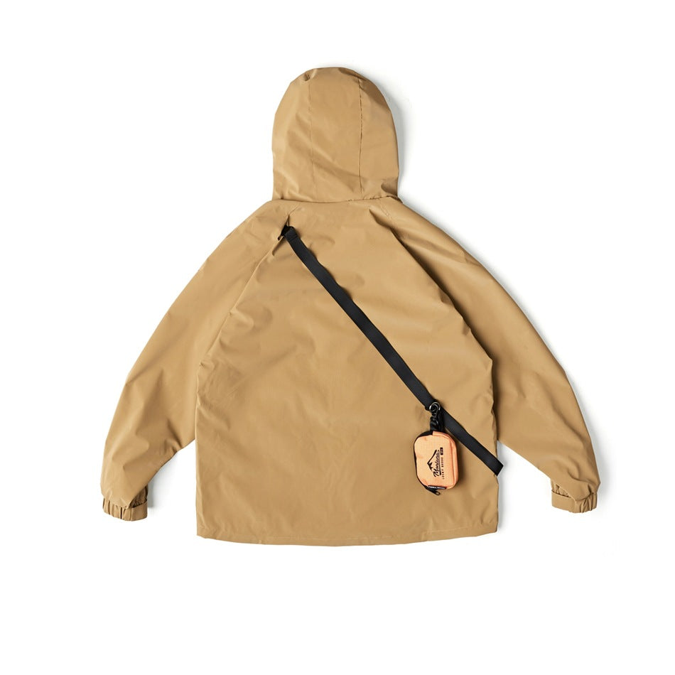Unisex Jacket Vintage Hooded Hooded Jacket Men's Outdoor Jacket Coat