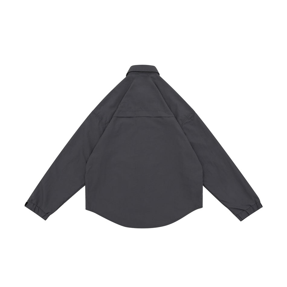 Unisex Jacket Waterproof Wind-Resist Tool Wind Jacket Men's Long-Sleeve Shirt