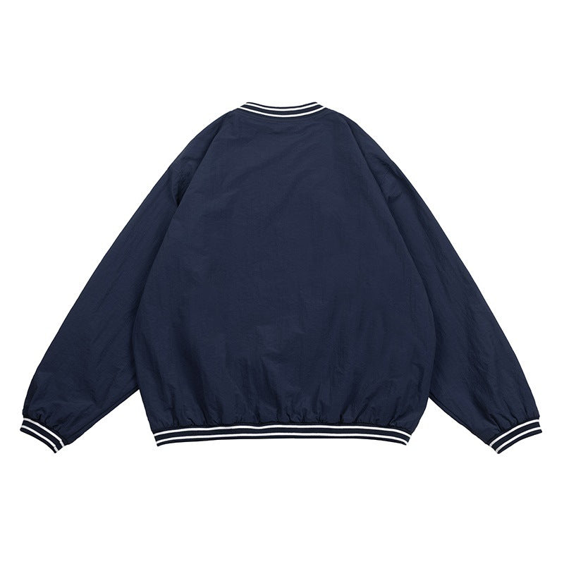 Unisex Jacket Retro Workwear Pullover Jacket Loose Men's Coat