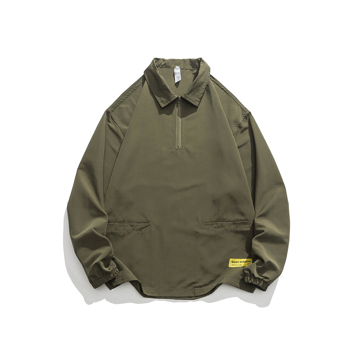 Unisex Jacket Loose Cargo Pullover Trendy Men's Turn-down Collar Coat Top
