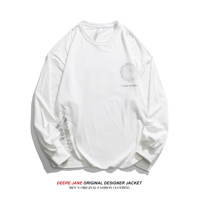 Men Pullover Hoodie Spring Sweater Men Loose Trendy All-Match Spring and Autumn