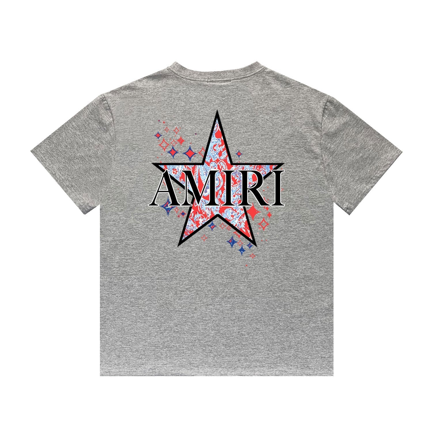 Amiri T Shirt Casual Hip Hop round Neck Short Sleeve T-shirt