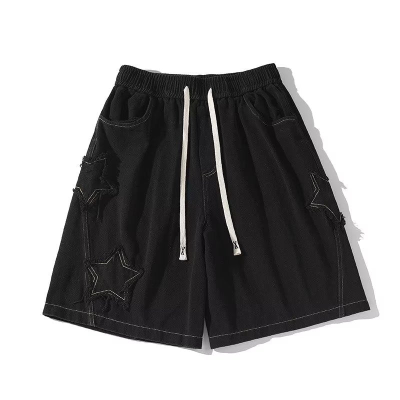 Men Jeans Hiphop XINGX Shorts Men's Summer Casual Oversize