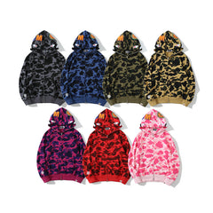 Bathing Ape Hoodie Classic Camo Shark Autumn