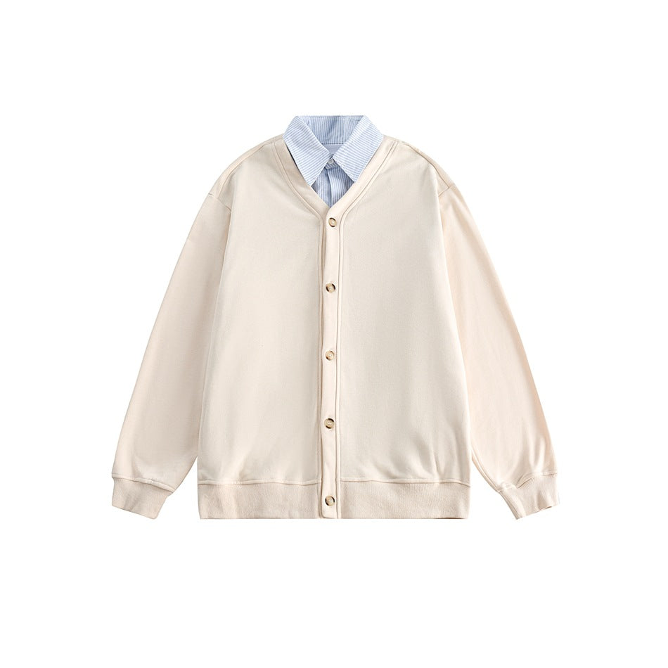 Unisex Jacket Cardigan Vintage Coat Men's Jacket Loose Jacket