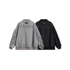 Unisex Jacket Vintage Flight Jacket Men's and Women's Loose Embroidered Jacket