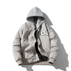 Men's Vintage Jackets Patch Embroidered Jacket Men's Padded Baseball Jacket Cotton Jacket