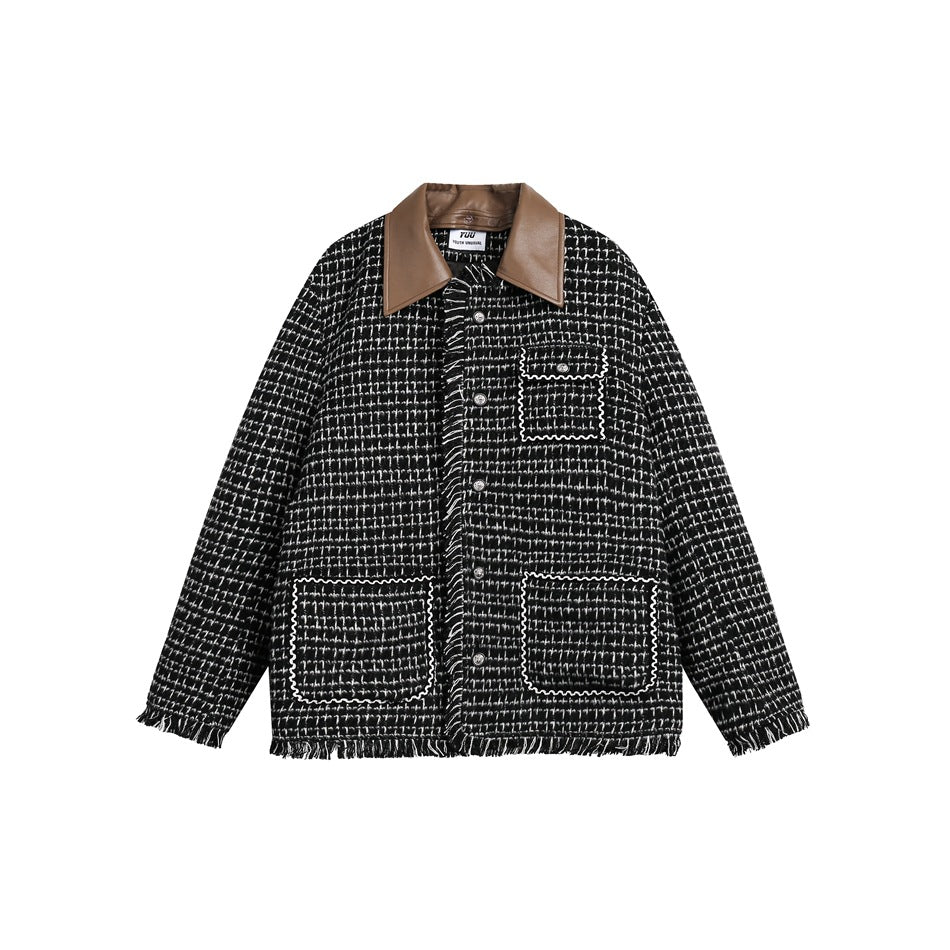 Unisex Jacket Autumn Retro Lapels Jacket Baggy Coat