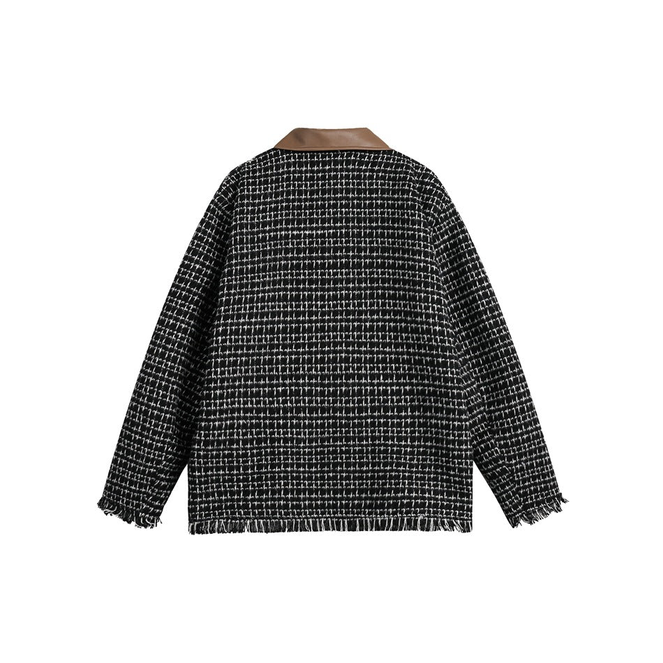 Unisex Jacket Autumn Retro Lapels Jacket Baggy Coat